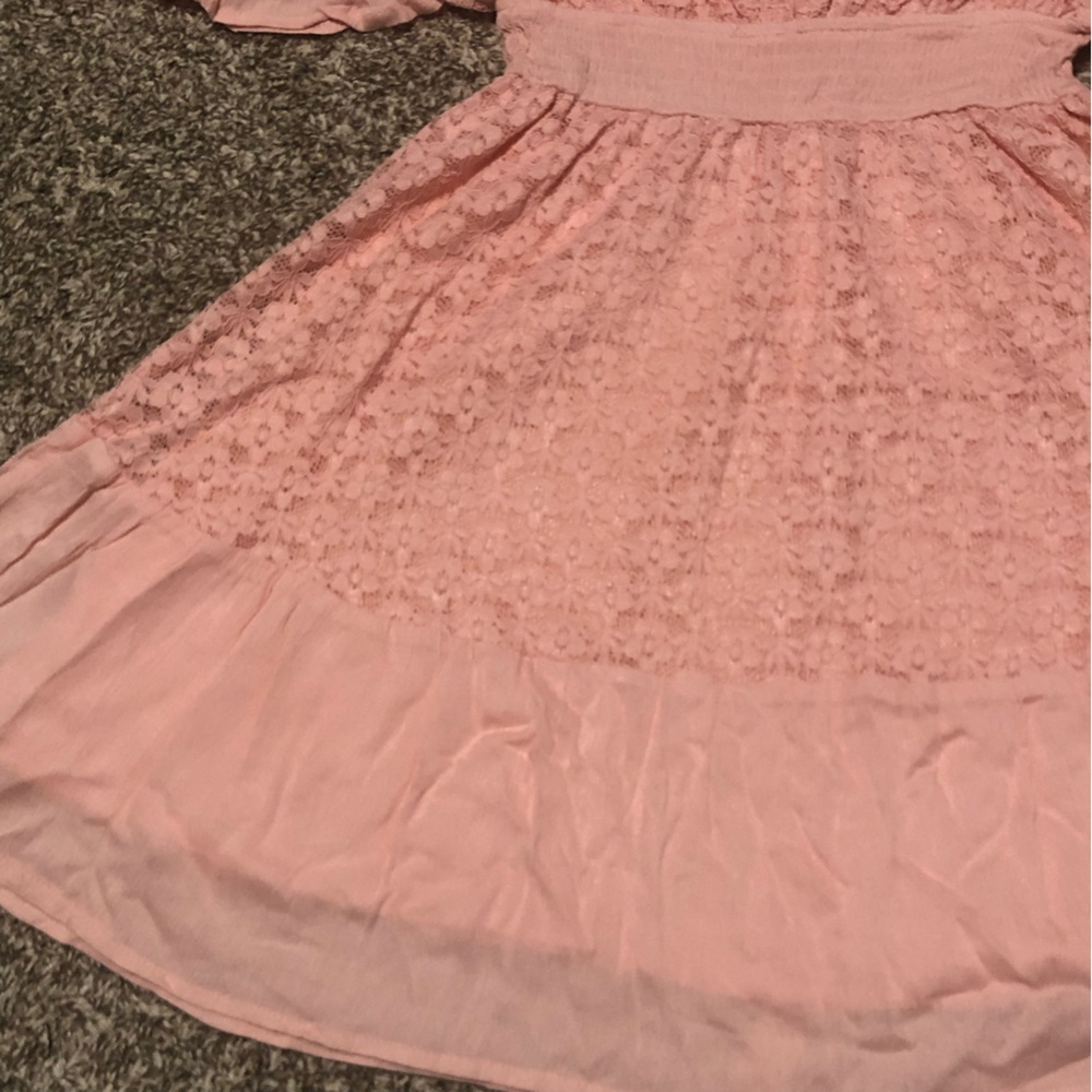 Papermoon Pink Lace Mini Dress - Picture 10 of 14